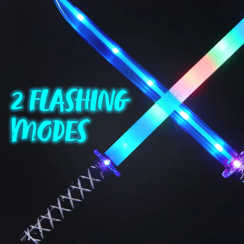JOYIN - Ninja Led Pretend Play Swords, 2 Pcs