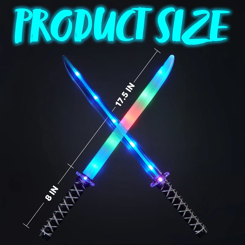 JOYIN - Ninja Led Pretend Play Swords, 2 Pcs