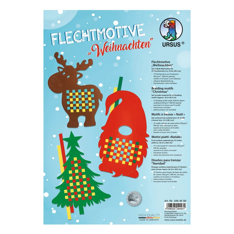 Flechtmotive Weihnachten