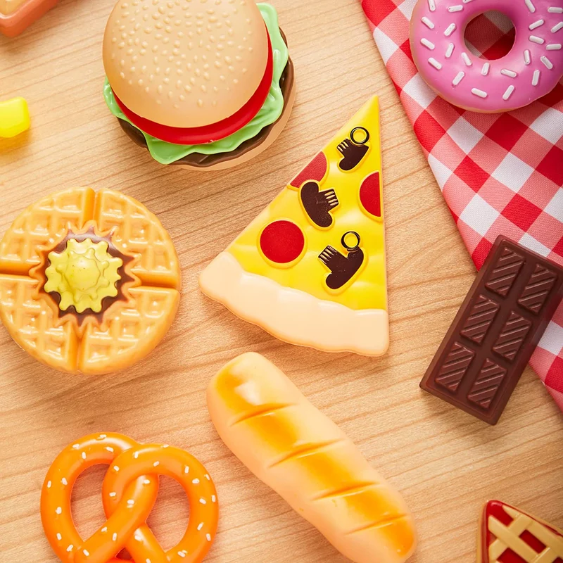 PLAY-ACT Plastic Play Food Toys , 50 Pcs