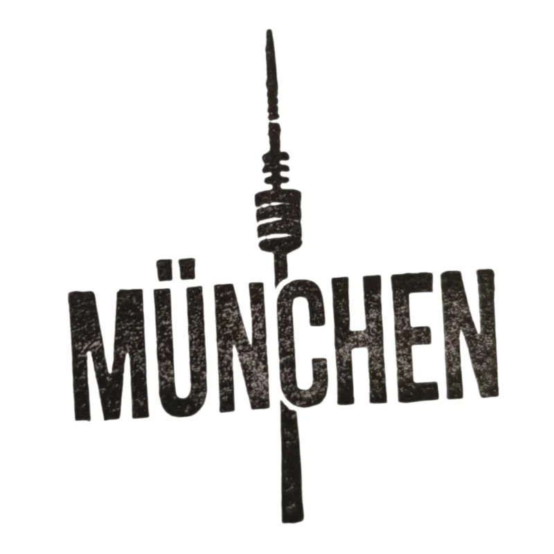 München Holzstempel mit Olympiaturm