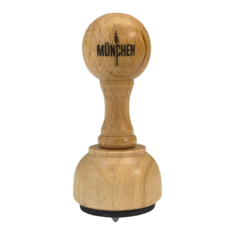 München Holzstempel mit Olympiaturm