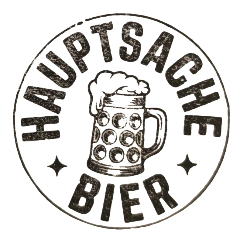 Hauptsache Bier Holzstempel