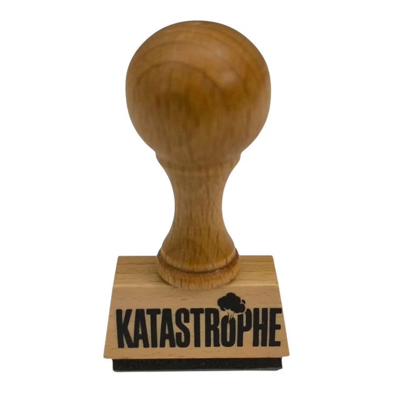 Katastrophe Holzstempel
