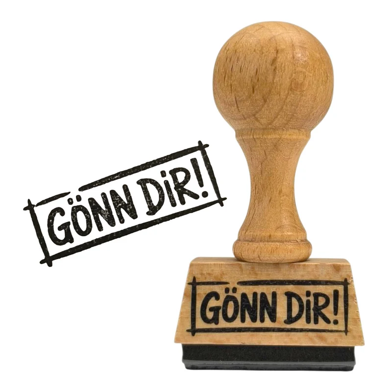 Gönn dir! Holzstempel