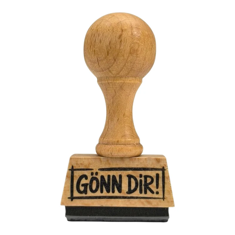 Gönn dir! Holzstempel