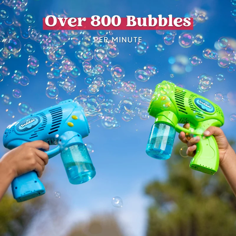 3 Bubble Gun Blasters (Blue Green Orange)
