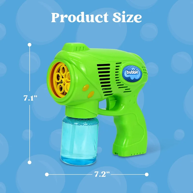 3 Bubble Gun Blasters (Blue Green Orange)