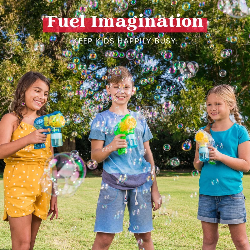 Bubble Guns 3 Colors With 5 Built-in wands