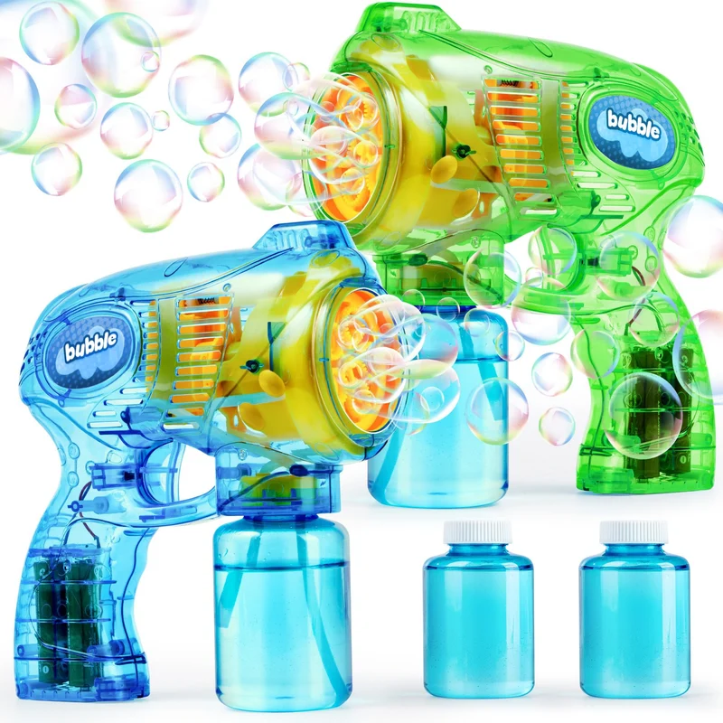 2 pieces Bubble Guns Green Blue