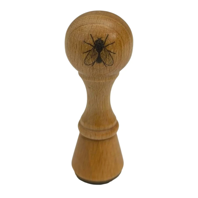 Fliege Holzstempel
