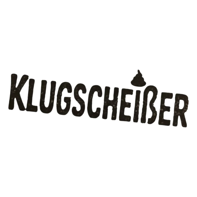 Klugscheißer Holzstempel