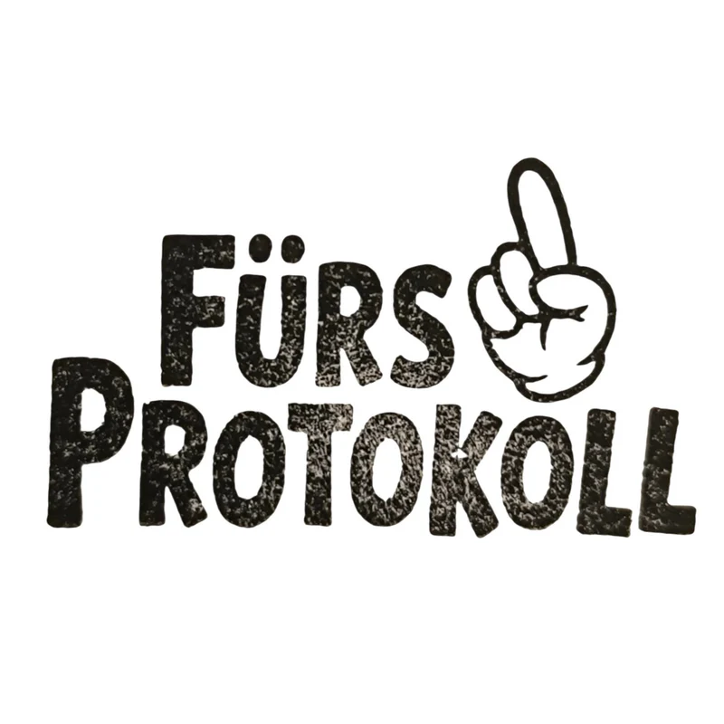 Fürs Protokoll Holzstempel