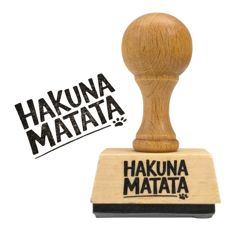 Hakuna Matata Holzstempel