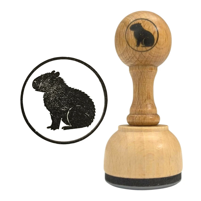 Capybara Holzstempel