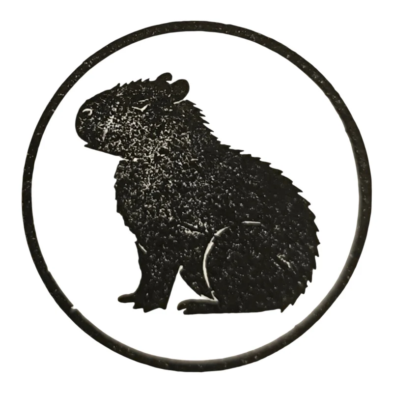 Capybara Holzstempel