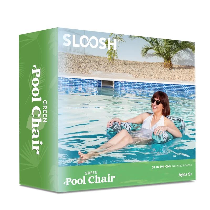 Green Leaves Inflatable Pool Floats Lounge Chairs for Adult