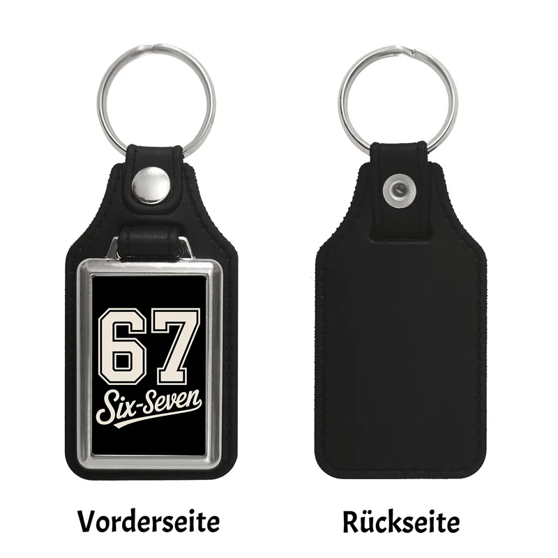 67 six-seven Meme Schlüsselanhänger für Social Media und Internetfans