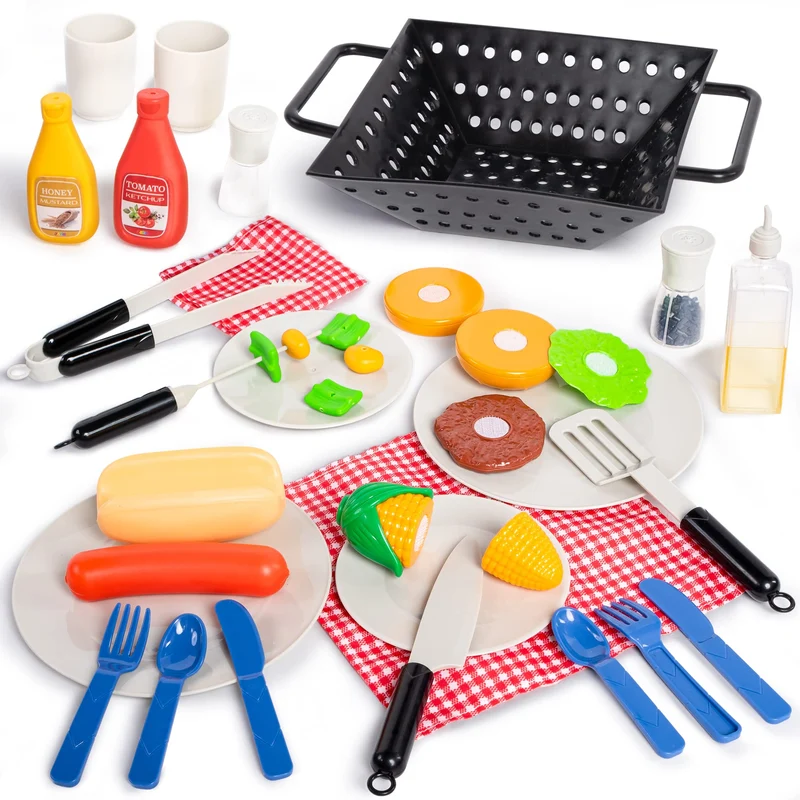 PLAY-ACT - Toy BBQ Grill Set