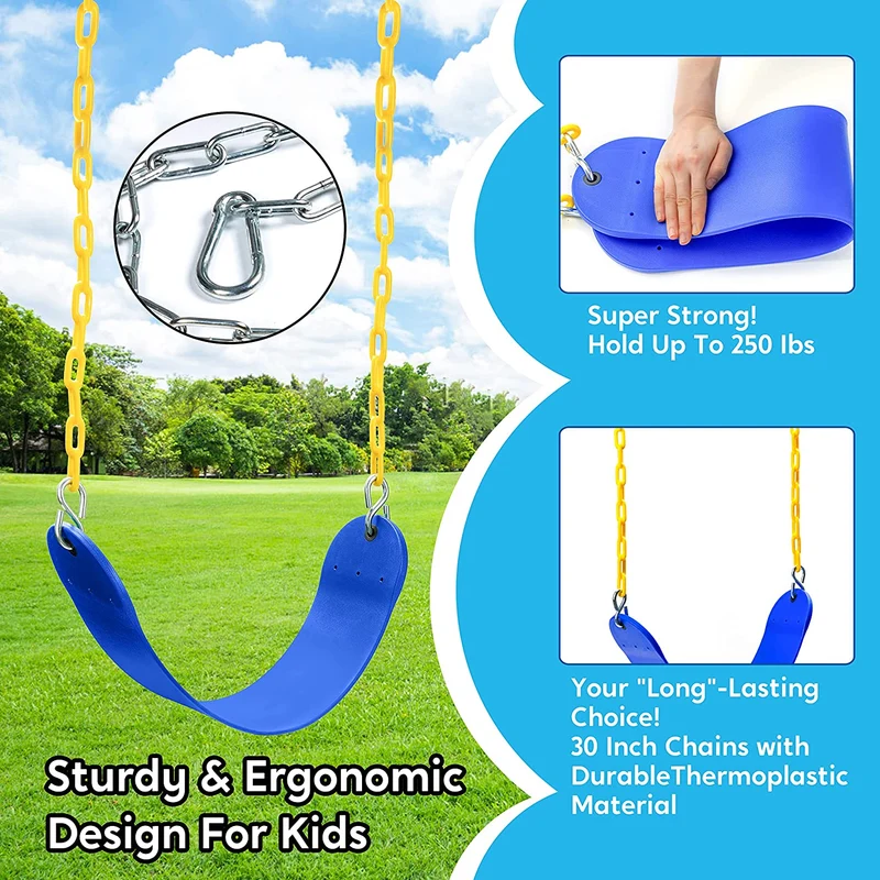 TURFEE - Blue Swing Seat, 2 Pack