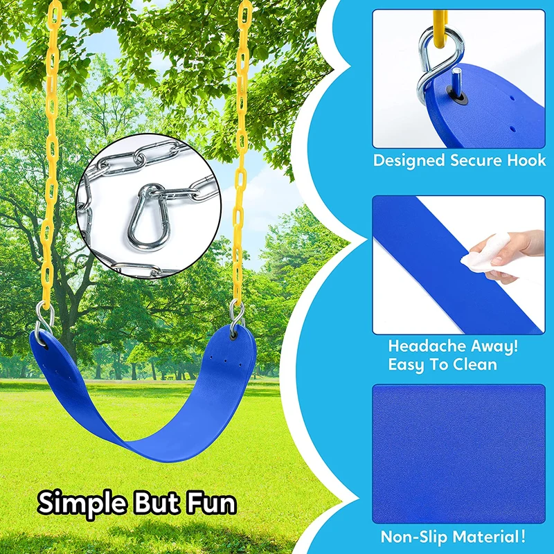 TURFEE - Blue Swing Seat, 2 Pack