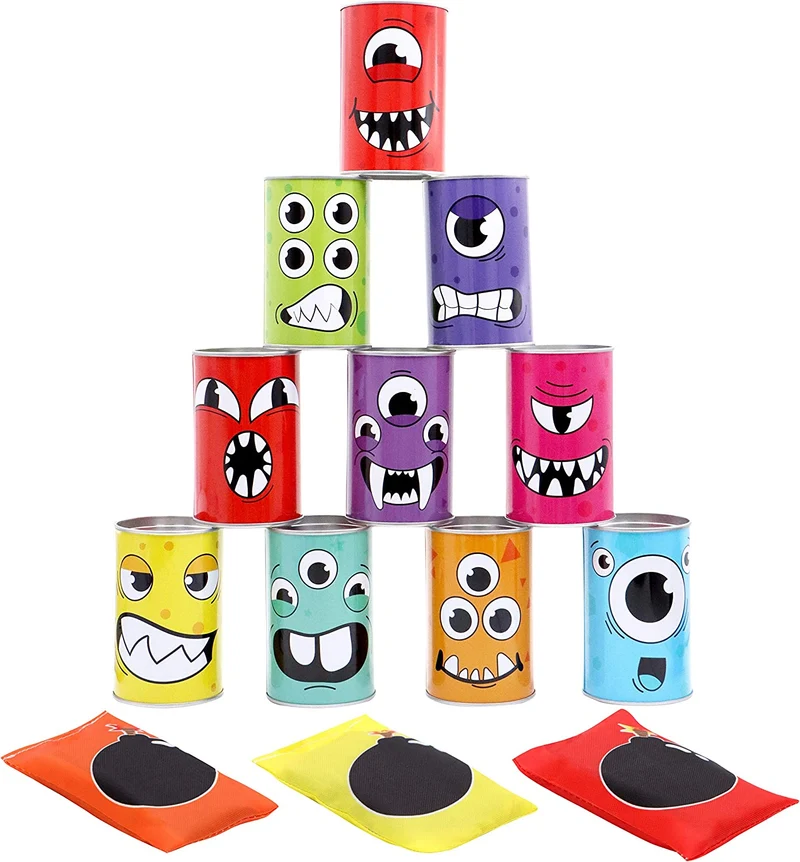 Carnival Bean Bag Toss Can Game Set, 13 Pcs