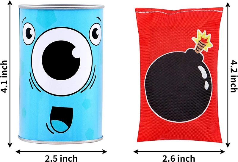 Carnival Bean Bag Toss Can Game Set, 13 Pcs