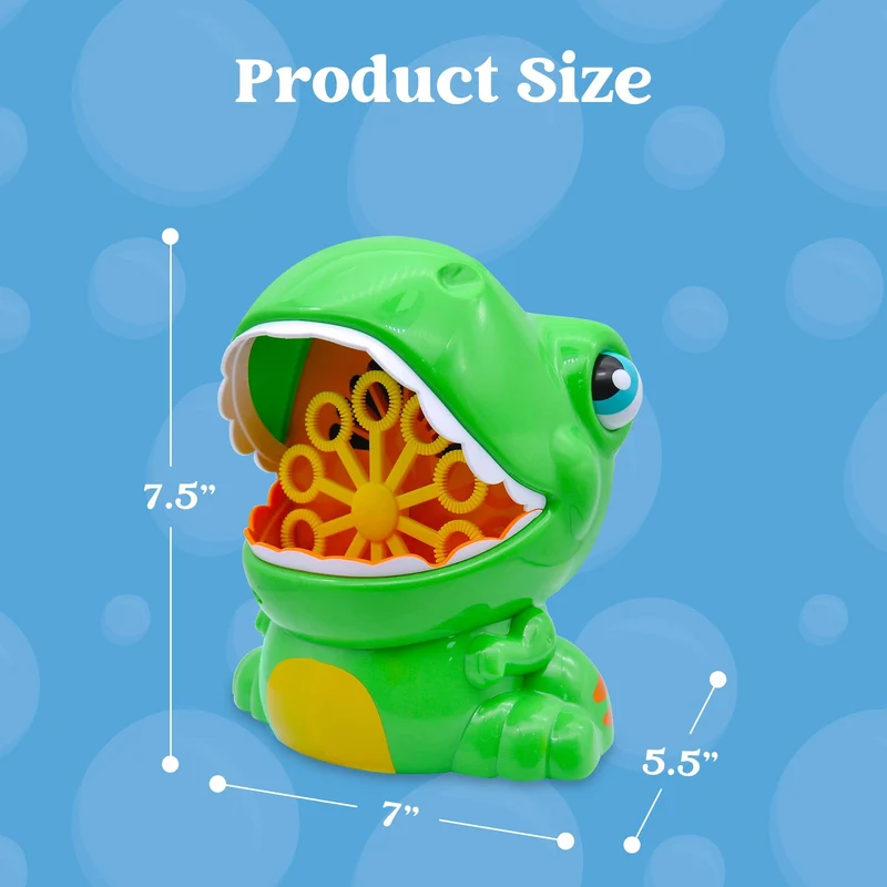 SLOOSH - Green Dinosaur Bubble Machine