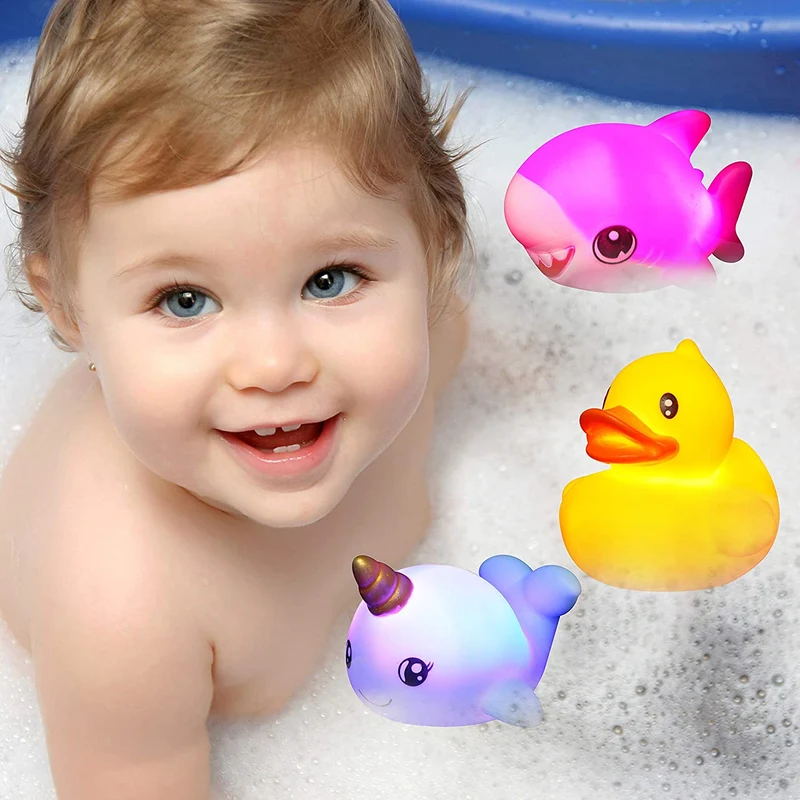 12 Packs Light-Up Bath Toys