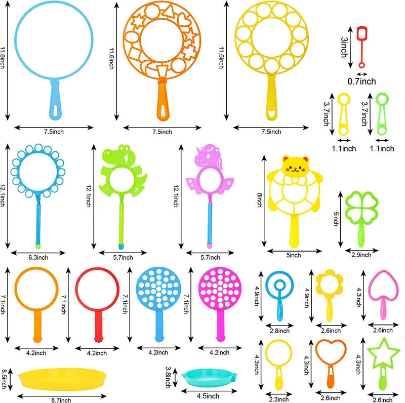 Bubble wand Set, 23 pieces