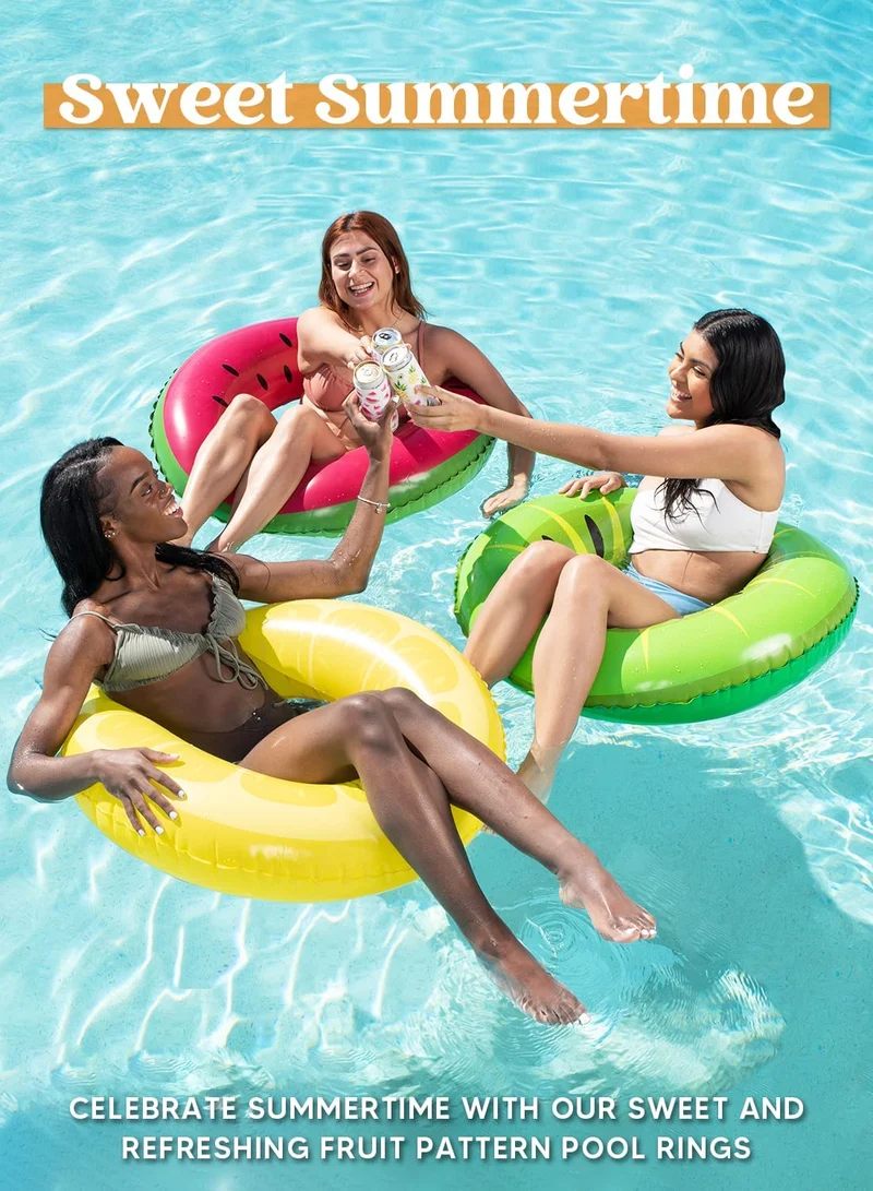 SLOOSH - 32.5in Fruity Swim Rings, 3 Pcs