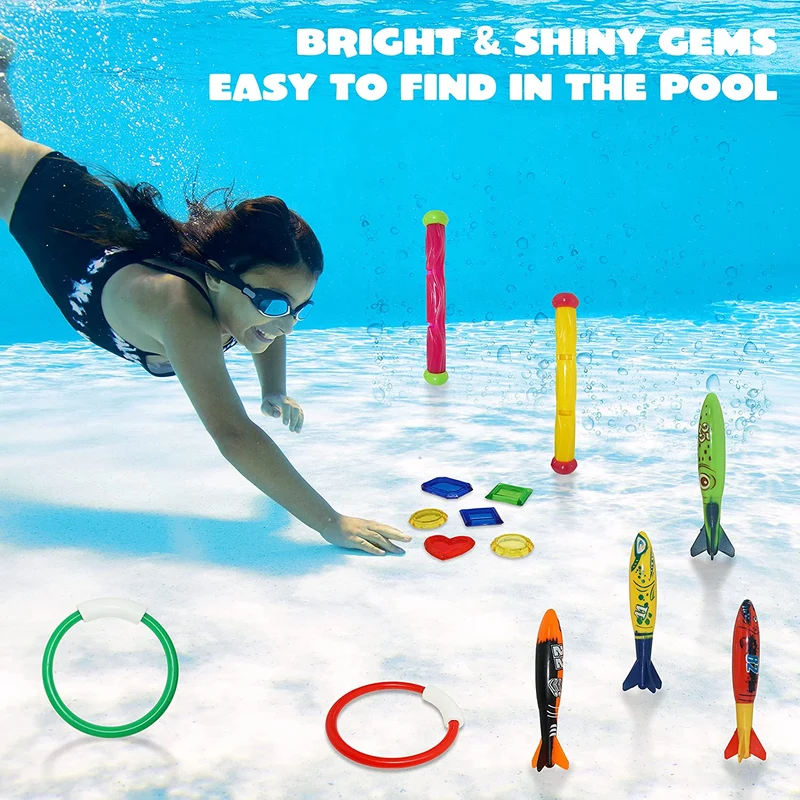 Sloosh - Summer Diving Toys, 18-piece Set