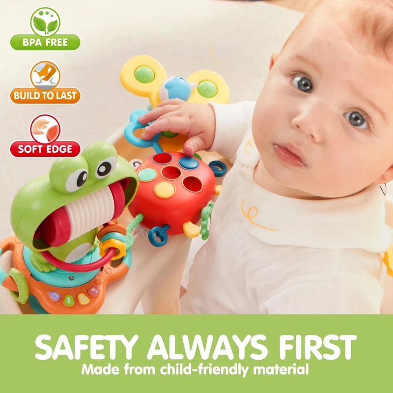 Toddler High Chair Toys w/ Suction Cups
