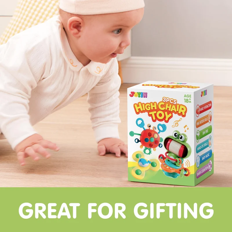 Toddler High Chair Toys w/ Suction Cups