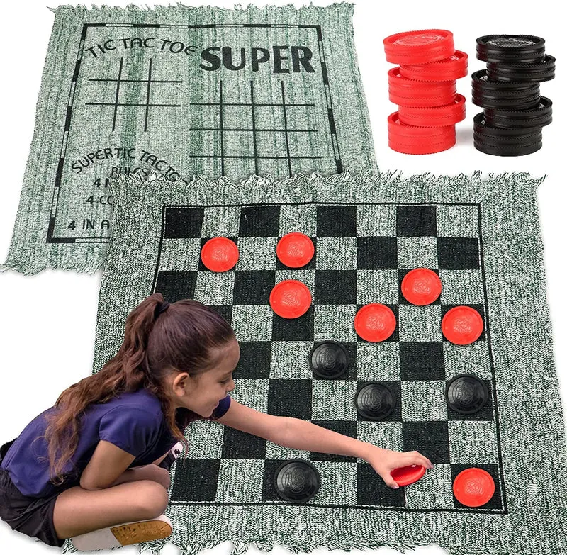 FIELDAY - Giant Checkers and Tic Tac Toe Game
