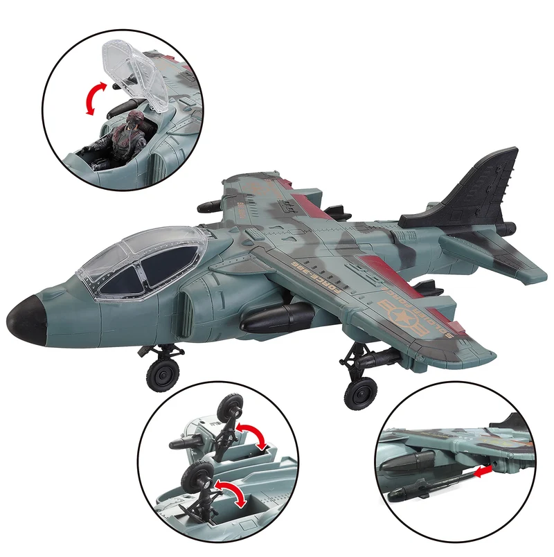 Camouflage Land and Air Military Toy Set