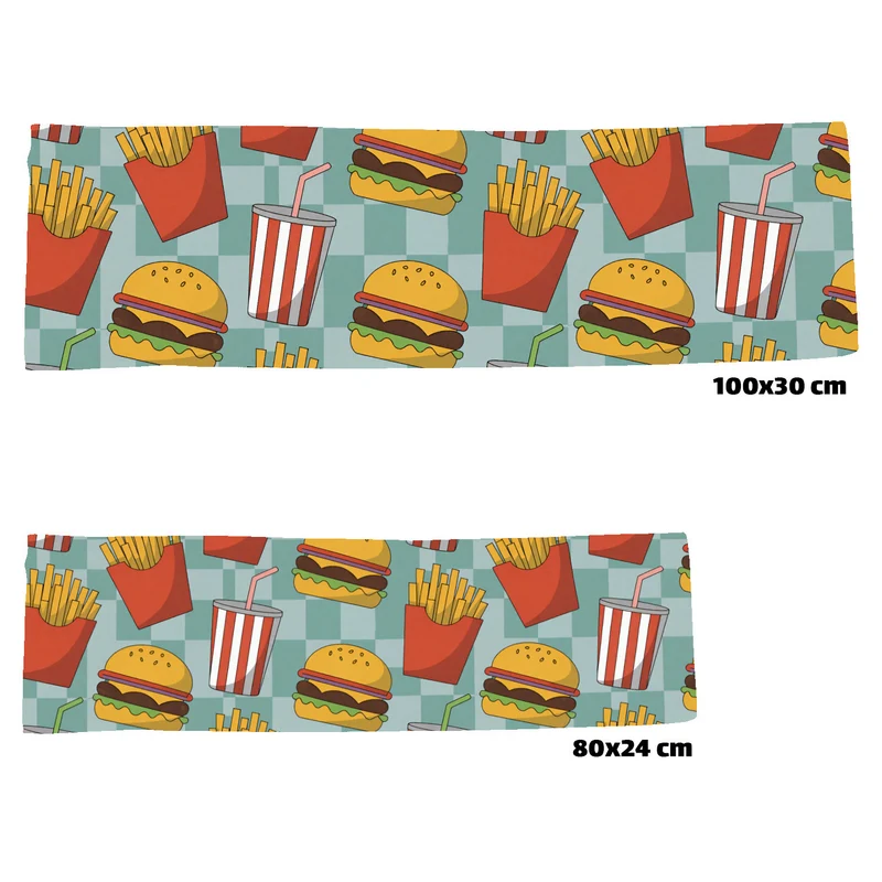 Retro Diner Eishandtuch für Fast-Food Fans