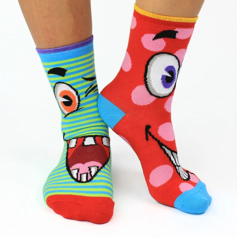 Verrückte Grimassen Silly Soles Oddsocks Socken in 30,5-38,5 im 6er Set