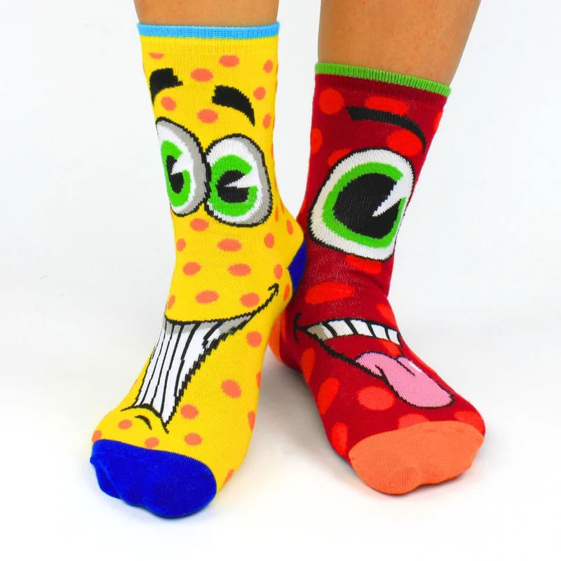Verrückte Grimassen Silly Soles Oddsocks Socken in 30,5-38,5 im 6er Set