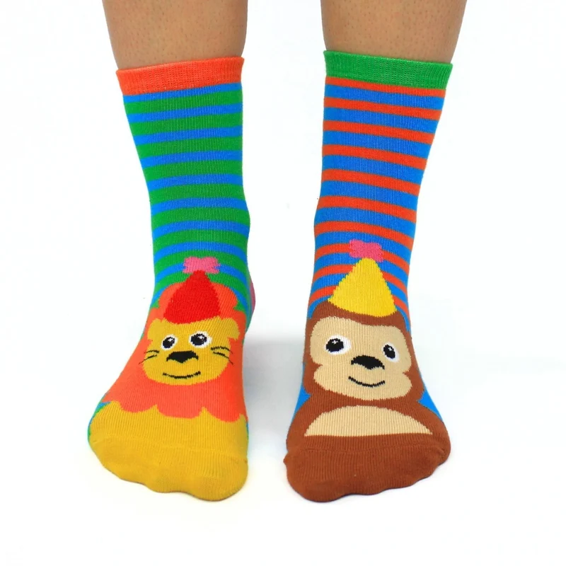 Party Pals Tiere Oddsocks Socken in 27-30 im 6er Set