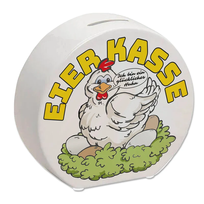 Eierkasse Spardose - ich bin ein glückliches Huhn Eierkasse