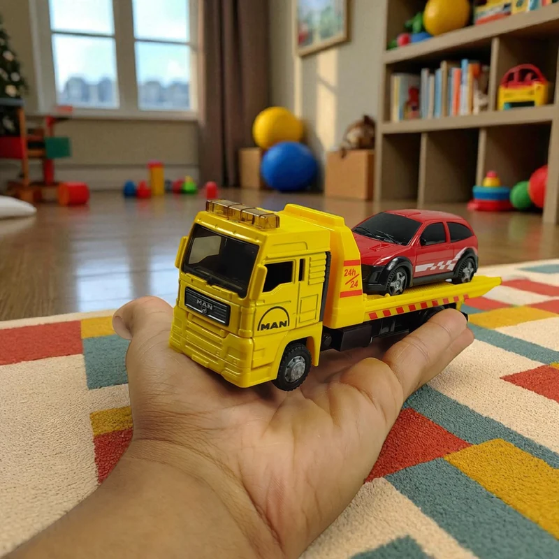 MAN Abschleppwagen Spielzeug mit Auto