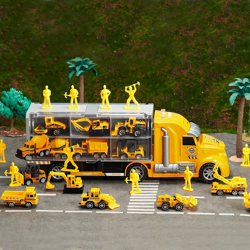 25 in 1 Die-cast Construction Truck Toy Set