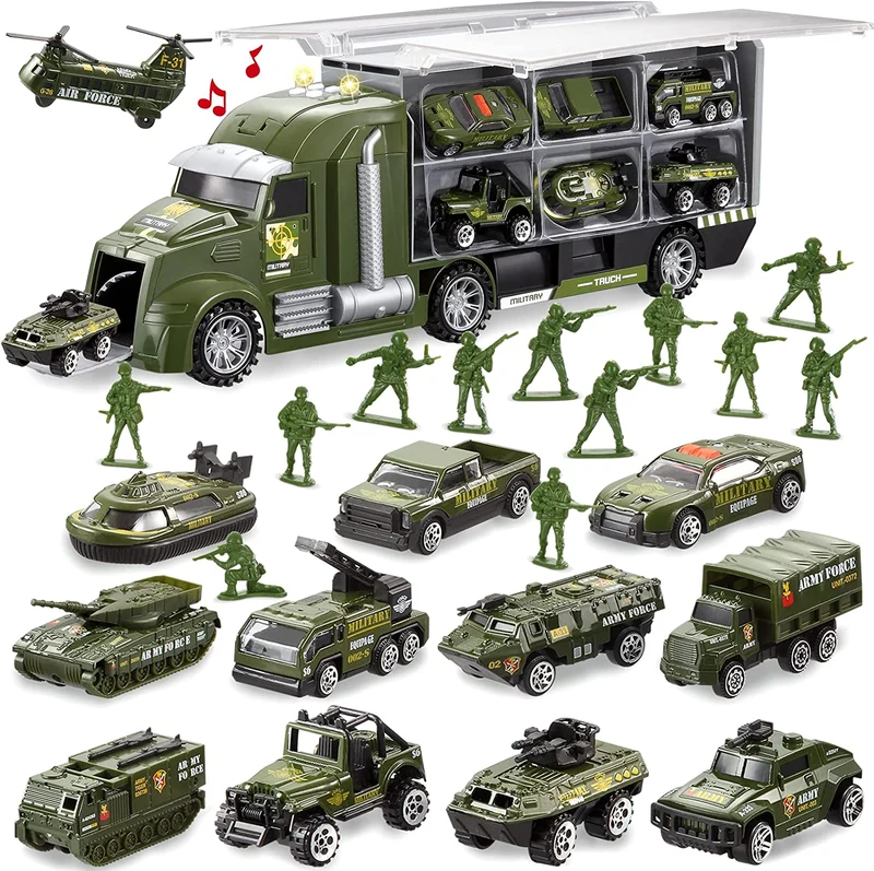 25 in 1 Die-cast Military Toy Set