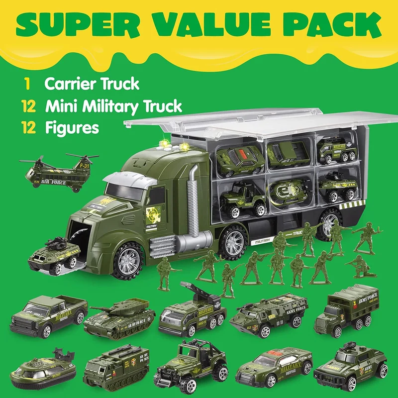 25 in 1 Die-cast Military Toy Set