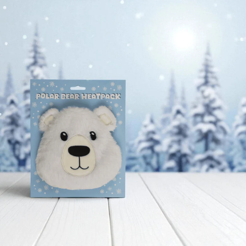 Eisbär Wärmekissen mit Tonkugelfüllung