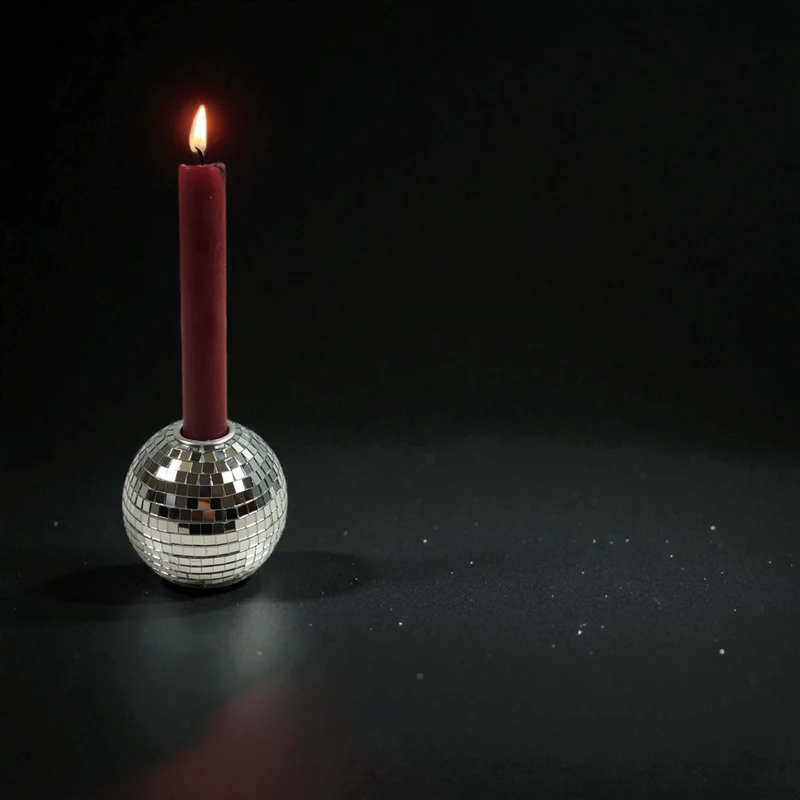Discokugel Kerzenhalter