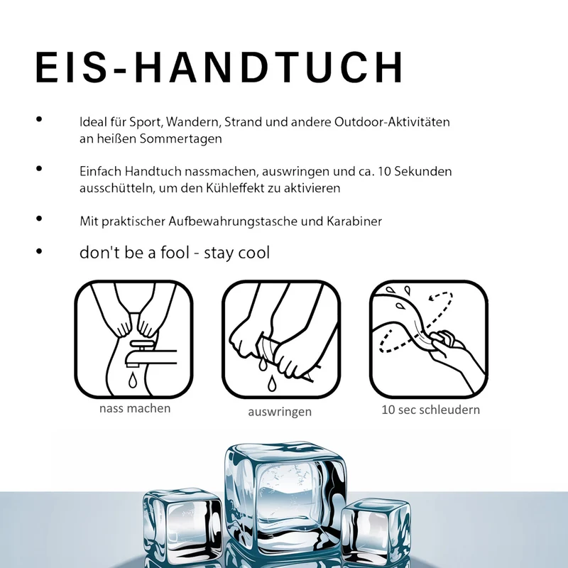 Cannabisblätter Eishandtuch