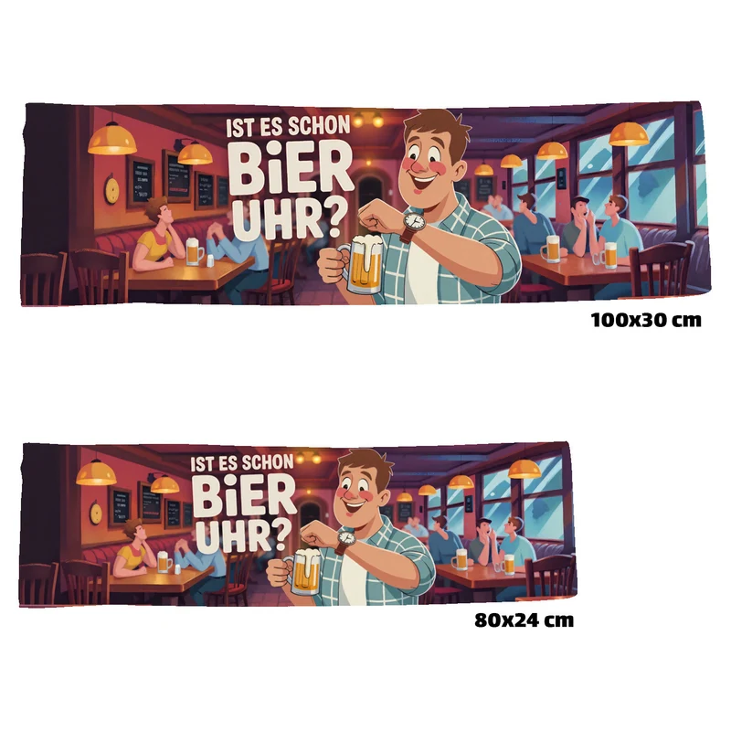Ist es schon Bier Uhr Eishandtuch