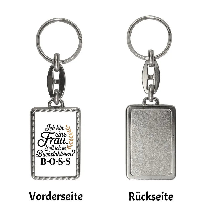 Frau ist der BOSS Schlüsselanhänger
